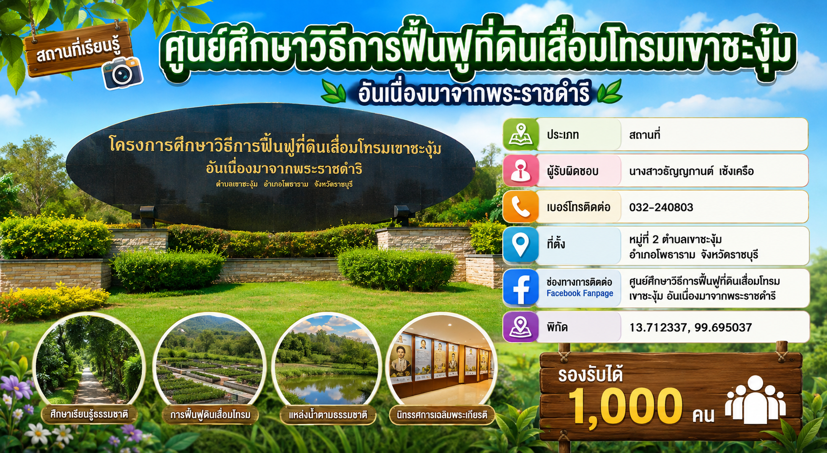 ศูนย์ศึกษาวิธีการฟื้นฟูที่ดินเสื่อมโทรมเขาชะงุ้ม อันเนื่องมาจากพระราชดำริ