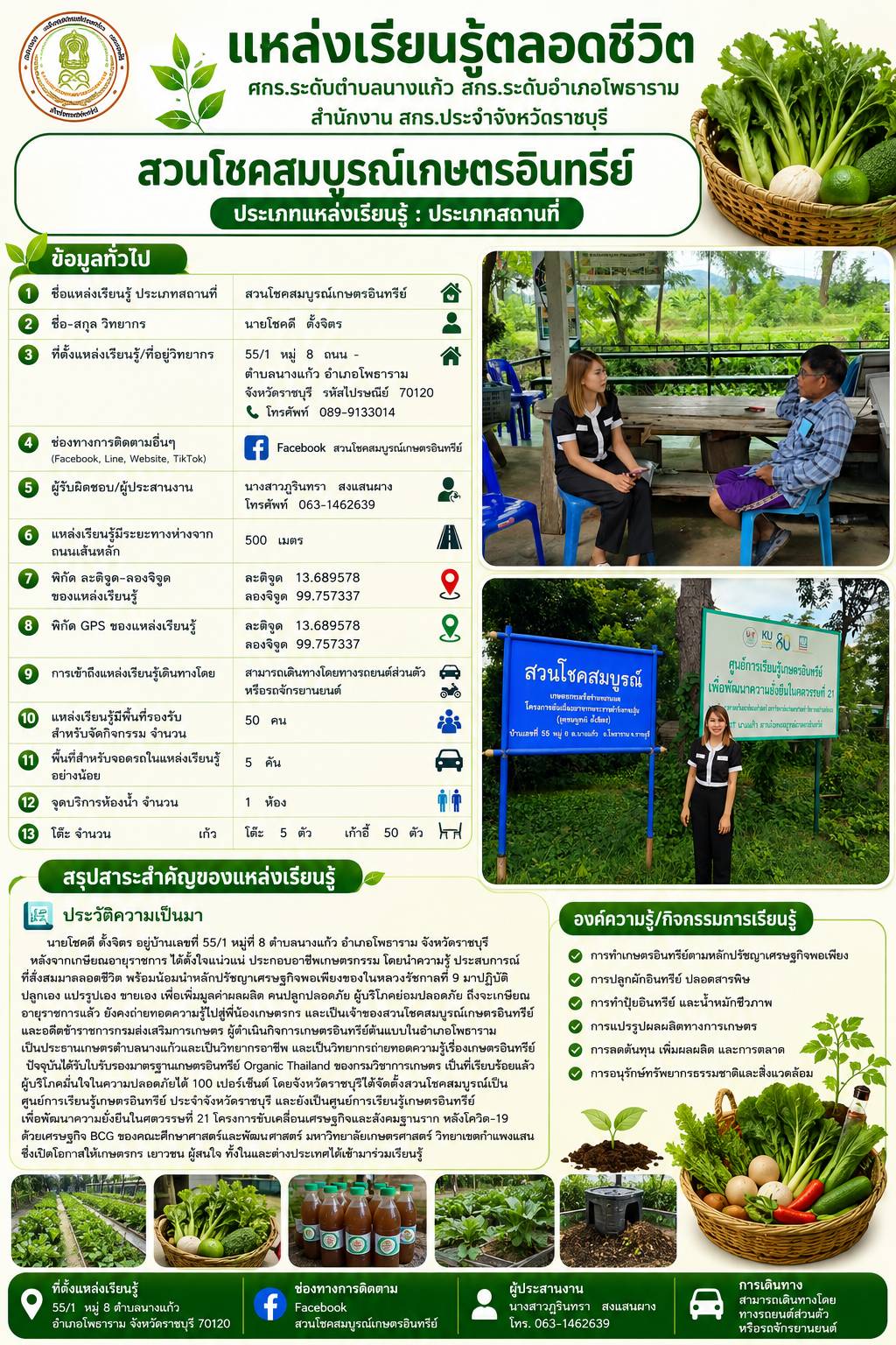 สวนโชคสมบูรณ์เกษตรอินทรีย์