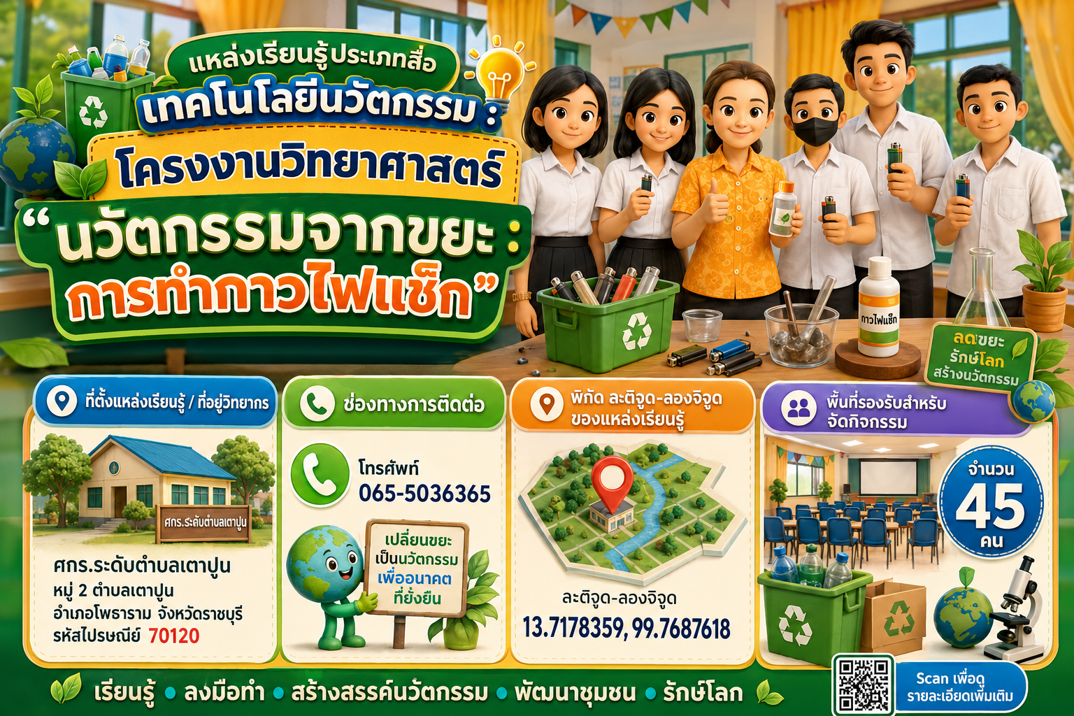 โครงงานกาวไฟแช็ก