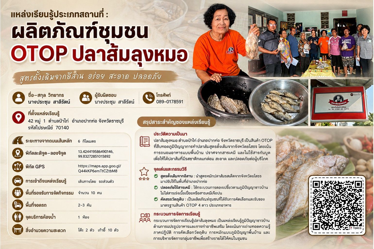 ผลิตภัณฑ์ชุมชน OTOP ปลาส้มลุงหมอ