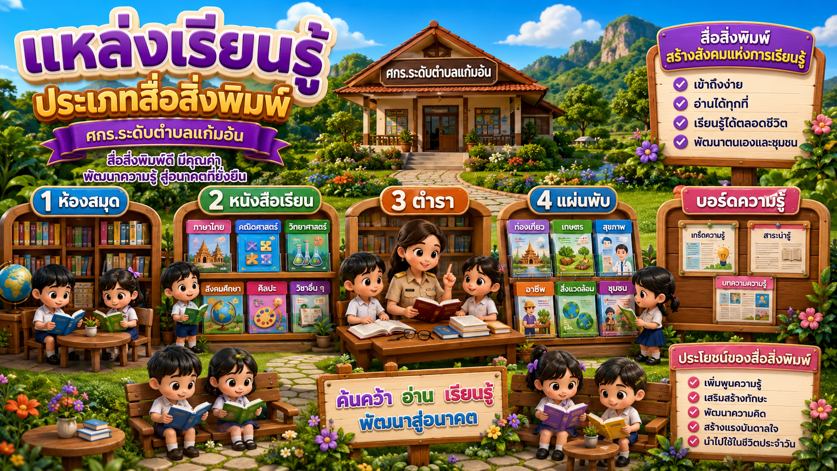 สื่อเทคโนโลยี ศกร.ระดับตำบลแก้มอ้น